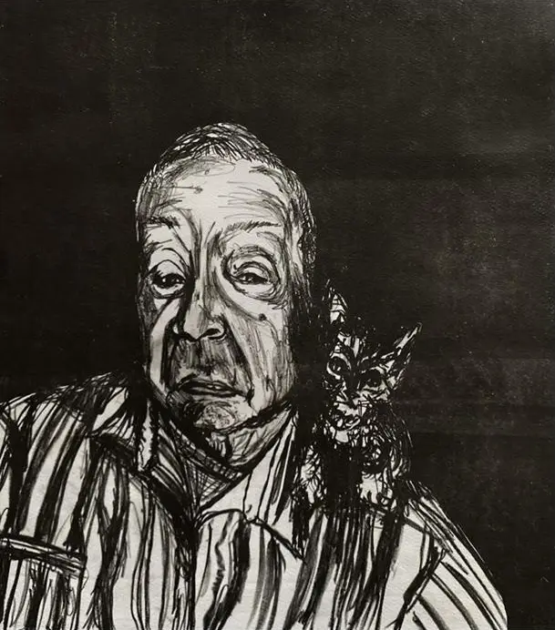 Aurelio y la ternura — siligrafía