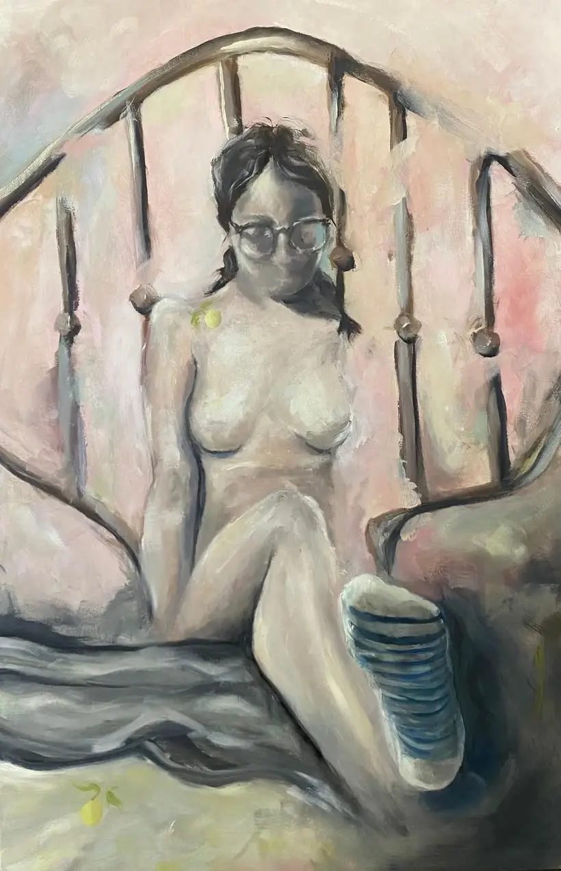 Autorretrato — óleo sobre madera