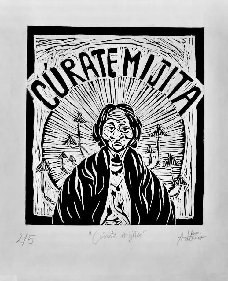 Cúrate mijita — linografía